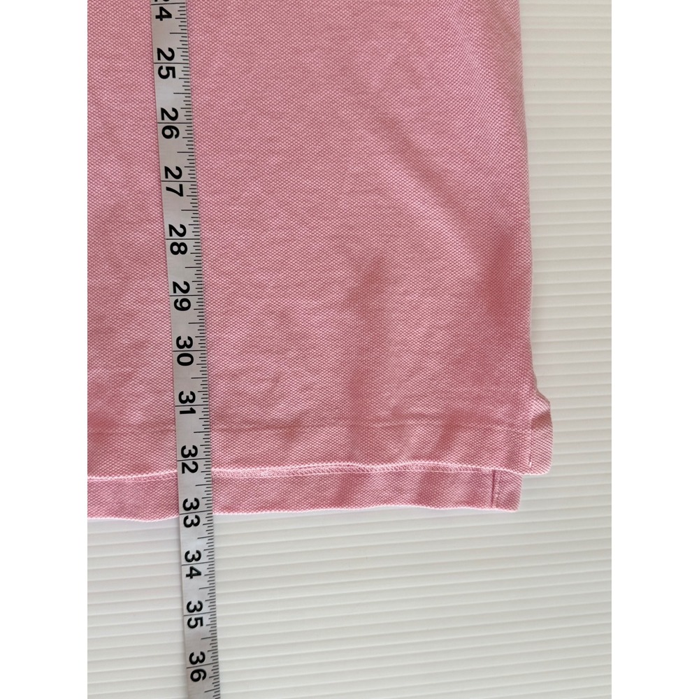 Polo‎ Ralph Lauren Mens XLT Pink Short Sleeve Pique Polo Shirt Blue Pony Logo - Picture 6 of 6